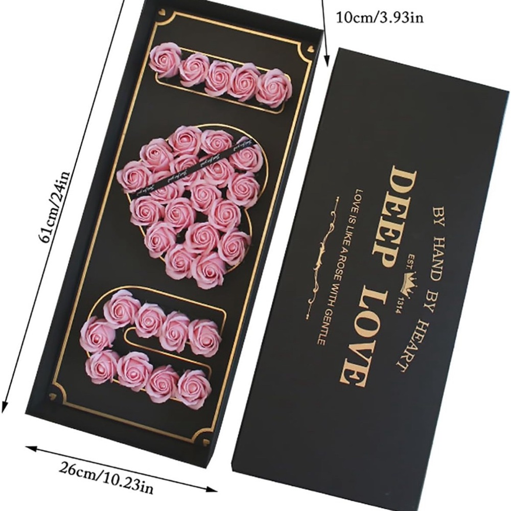 I love you. Decorative Accents. 2 colors read & pink